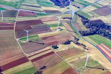 Wind farm on the Gestfeld Hohe in Vinningen in the state Rhineland-Palatinate, Germany