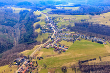 Village view from the north in the district Hochstellerhof in Trulben in the state Rhineland-Palatinate, Germany