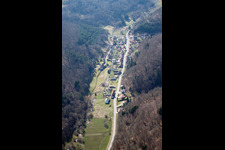 Aerial photograpy of Hanviller in the state Moselle, France