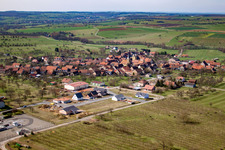 Aerial photograpy of Butten in the state Bas-Rhin, France