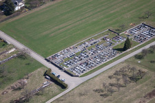 Aerial photograpy of Weislingen in the state Bas-Rhin, France