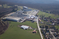 Petersbach in the state Bas-Rhin, France from above