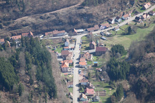 Aerial photograpy of Graufthal in Eschbourg in the state Bas-Rhin, France