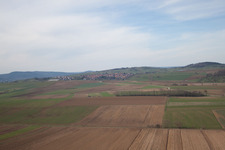 Aerial photograpy of Printzheim in the state Bas-Rhin, France