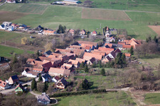 Issenhausen in the state Bas-Rhin, France out of the air