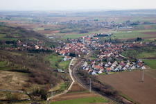 Drone recording of Buswiller in the state Bas-Rhin, France