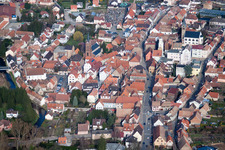 Aerial photograpy of Pfaffenhoffen in the state Bas-Rhin, France
