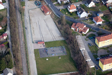 Pfaffenhoffen in the state Bas-Rhin, France out of the air