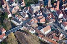 Drone image of Pfaffenhoffen in the state Bas-Rhin, France