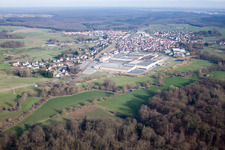 Mertzwiller in the state Bas-Rhin, France out of the air