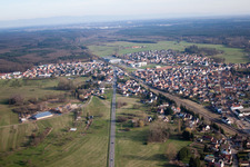 Oblique view of Griesbach in the state Bas-Rhin, France