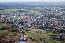 Griesbach in the state Bas-Rhin, France from above
