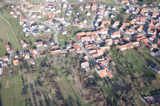 Morsbronn-les-Bains in the state Bas-Rhin, France from the drone perspective