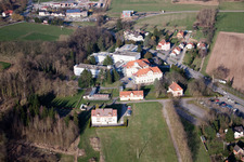 Morsbronn-les-Bains in the state Bas-Rhin, France from a drone