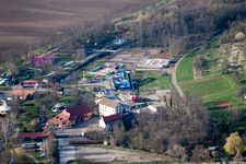 Morsbronn-les-Bains in the state Bas-Rhin, France from above