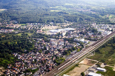 Train station Baden-Baden in the district Oos in Baden-Baden in the state Baden-Wuerttemberg, Germany