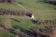 Retschwiller in the state Bas-Rhin, France from above