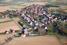 Retschwiller in the state Bas-Rhin, France seen from above