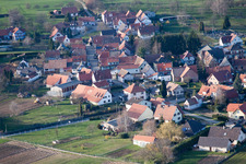 Retschwiller in the state Bas-Rhin, France viewn from the air