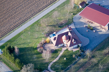 Bird's eye view of Bremmelbach in the state Bas-Rhin, France