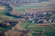 Bremmelbach in the state Bas-Rhin, France from a drone