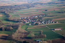 Bremmelbach in the state Bas-Rhin, France seen from a drone