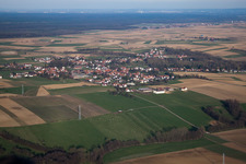 Aerial photograpy of Bremmelbach in the state Bas-Rhin, France