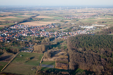 District Schaidt in Wörth am Rhein in the state Rhineland-Palatinate, Germany out of the air