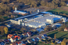 Drone image of Webasto Mechatronics in the district Schaidt in Wörth am Rhein in the state Rhineland-Palatinate, Germany