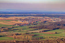 City view from the southeast in Kandel in the state Rhineland-Palatinate, Germany