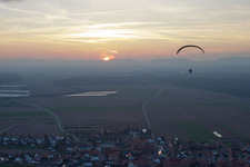 Bird's eye view of District Hayna in Herxheim bei Landau in the state Rhineland-Palatinate, Germany