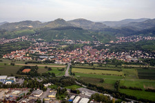 From the west in the district Steinbach in Baden-Baden in the state Baden-Wuerttemberg, Germany