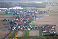Drone image of District Hayna in Herxheim bei Landau in the state Rhineland-Palatinate, Germany