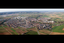 Panorama from the local area and environment in Ditzingen in the state Baden-Wurttemberg