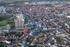 Aerial view of District Eltingen in Leonberg in the state Baden-Wuerttemberg, Germany