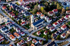 Church building catholic Church St. Johannes in Leonberg in the state Baden-Wurttemberg, Germany