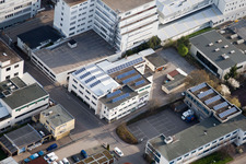 Jilg Company, Dieselstr in the district Eltingen in Leonberg in the state Baden-Wuerttemberg, Germany from above
