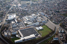 Industrial Area West in Leonberg in the state Baden-Wuerttemberg, Germany