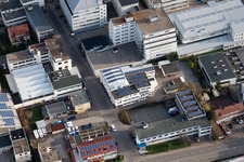 Jilg Company, Dieselstr in the district Eltingen in Leonberg in the state Baden-Wuerttemberg, Germany viewn from the air