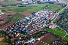 Settlement area in the district Hausen in Stuttgart in the state Baden-Wurttemberg, Germany