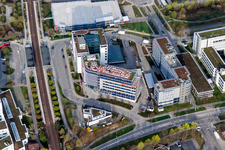 Administration building of the company of Informatica GmbH and Vodafone in Weilimdorf in the state Baden-Wurttemberg, Germany