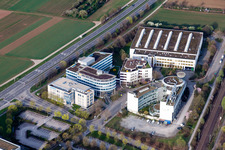 Administration building of the company of CARDIF Allgemeine Versicherung, Andreae-Noris Zahn AG Leistungs- and Servicecenter -ANZAG- and PETA Deutschlond e.V in Weilimdorf in the state Baden-Wurttemberg, Germany