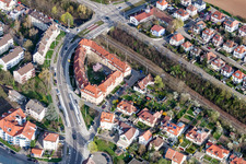 Block Wimpfener Strasse in Zuffenhausen in the state Baden-Wurttemberg, Germany