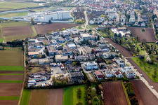 Industrial estate and company settlement Am Wonmesknopf in Stammheim in the state Baden-Wurttemberg, Germany