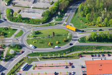 Roundabout at AS Kandel Mitte in Kandel in the state Rhineland-Palatinate, Germany