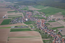 Drone recording of Schleithal in the state Bas-Rhin, France