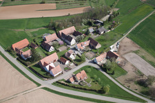 Aerial photograpy of Seebach in the state Bas-Rhin, France