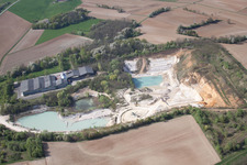 Riedseltz in the state Bas-Rhin, France from the plane