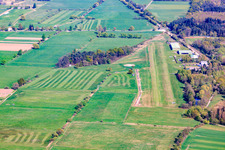 Airport Schweighofen from the west in Schweighofen in the state Rhineland-Palatinate, Germany