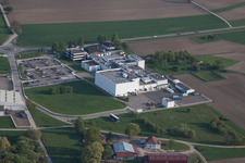 Aerial photograpy of Beinheim in the state Bas-Rhin, France